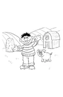 Bert en Ernie kleurplaat 11